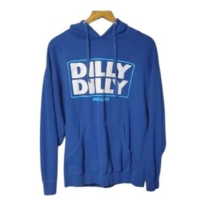 Bud Light Dilly Dilly Blue Hoodie Sweatshirt Mens Medium